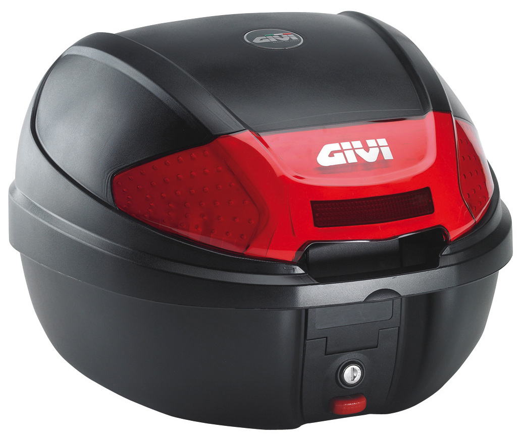 GIVI E300N Monolock Topcase, schwarz-rot, schwarz-rot
