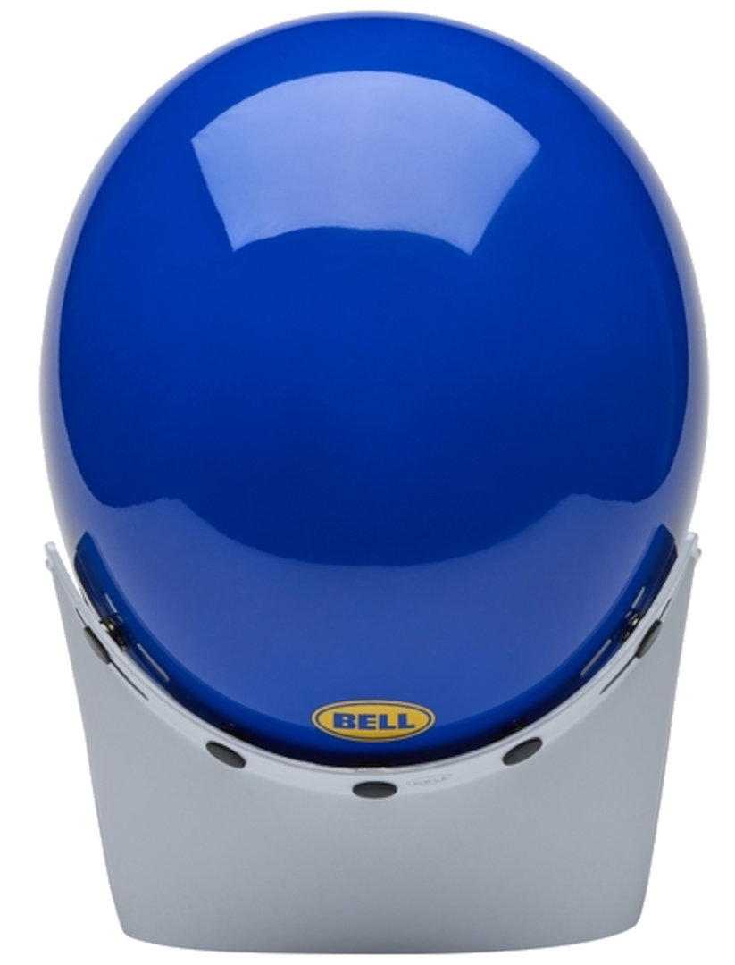Side view of Bell Moto-3 Classic Motocross Helmet, white-blue-yellow, Size XL for Men