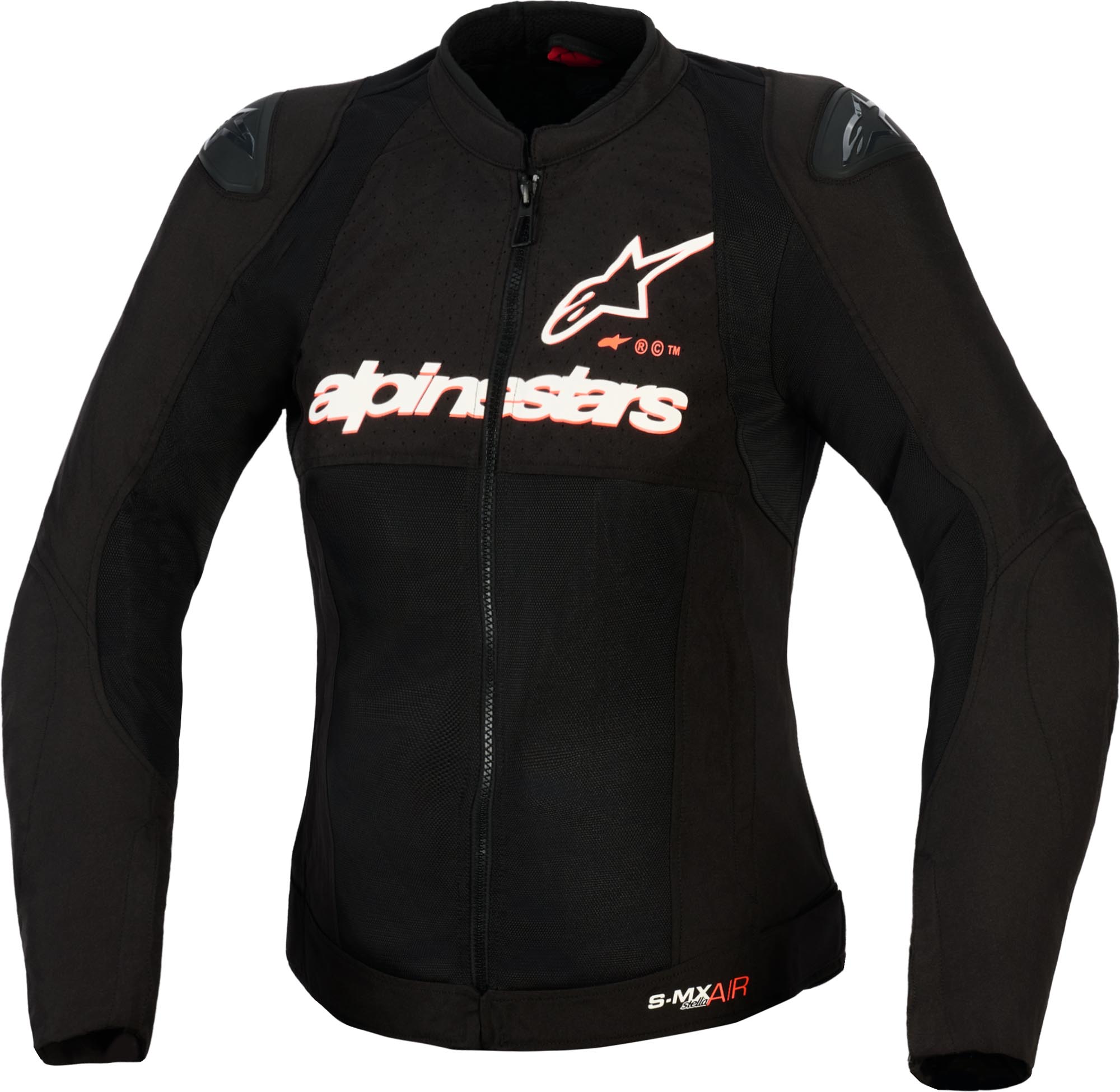 Alpinestars Stella SMX Air Перфорированная женская мотоциклетная текстильная куртка Черный/Белый/Красный M 