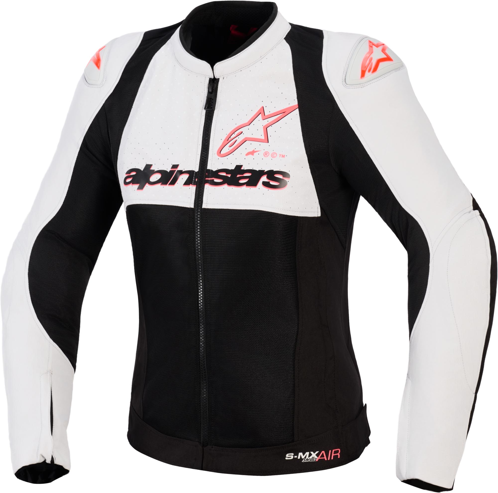 Alpinestars Stella SMX Air Перфорированная женская мотоциклетная текстильная куртка Черный/Белый/Серый 2XL 