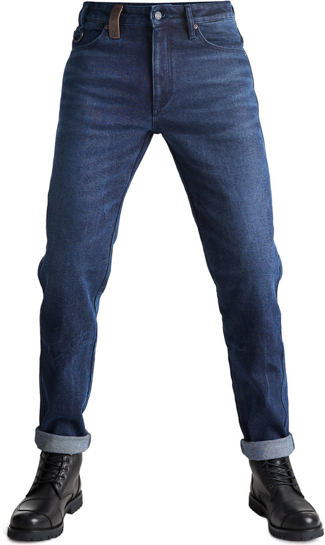 Pando Moto Arnie Slim Jeans moto, bleu, taille 32 36 pour Hommes