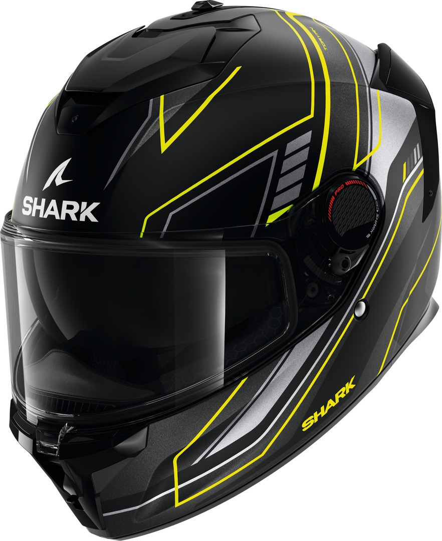 Shark Spartan GT Pro Toryan Шлем Черный матовый/Серый/Желтый S (55/56) 