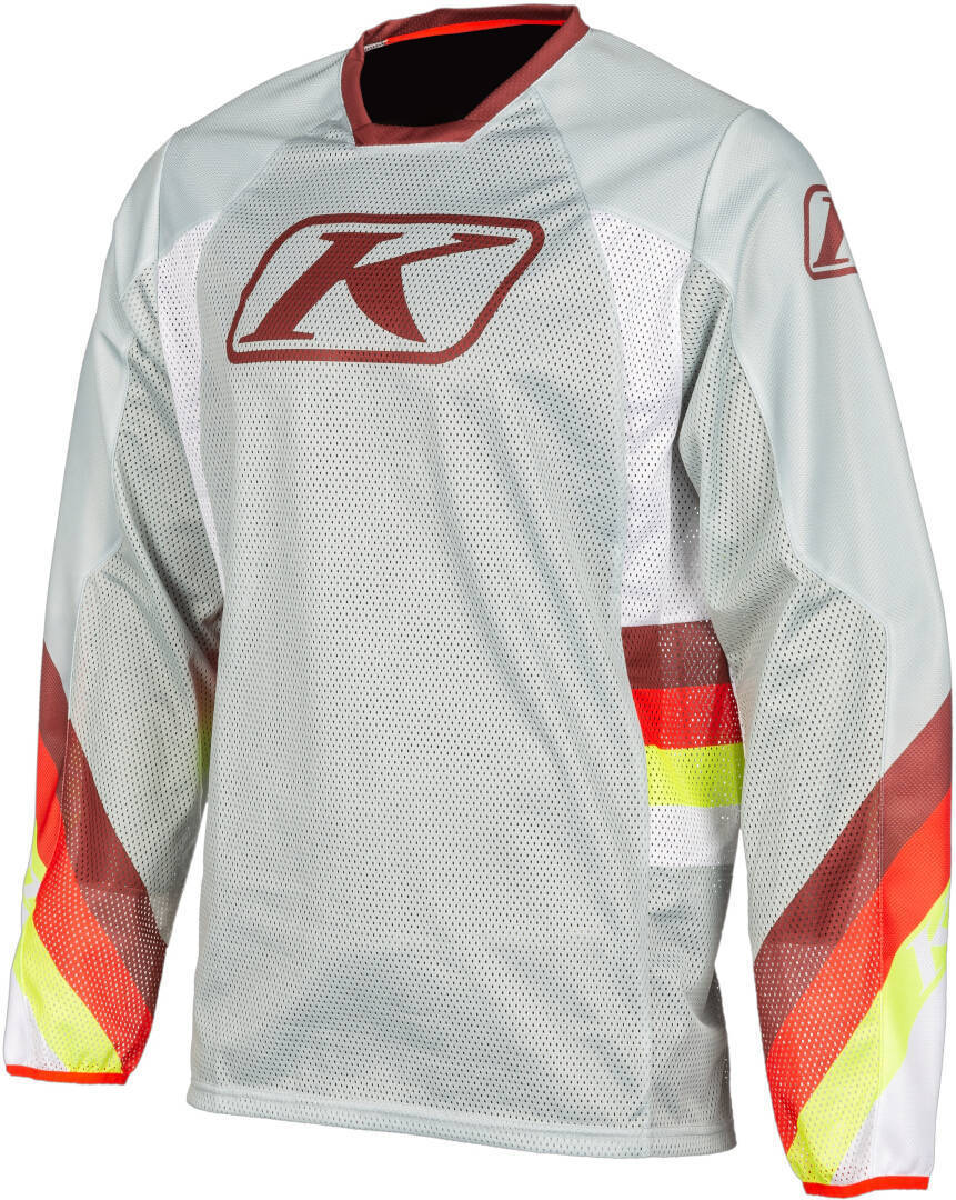Klim Mojave 2023 Motocross tröja, grå-röd, storlek 2XL