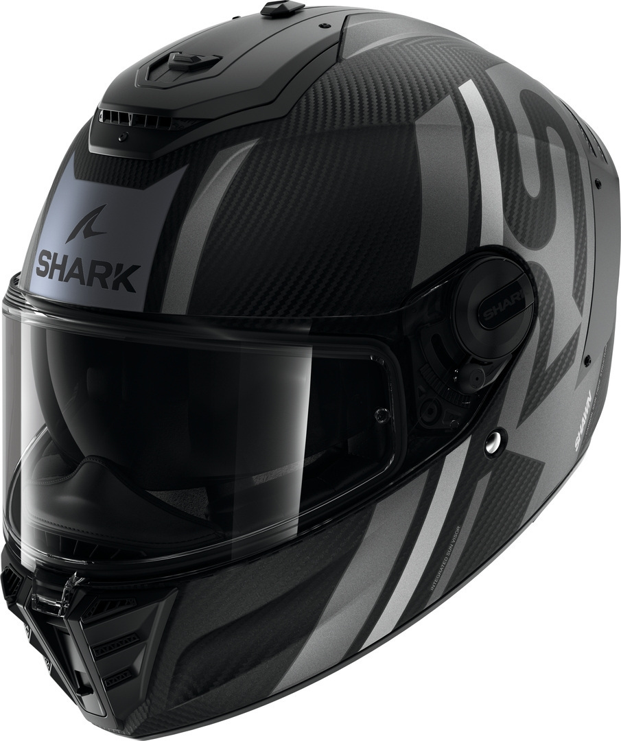Shark Spartan RS Shawn Carbon Шлем Черный матовый/Серый L (59/60) 