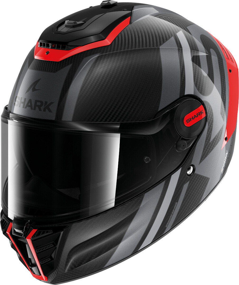 Shark Spartan RS Shawn Carbon Шлем Черный/Красный XXL (63) 