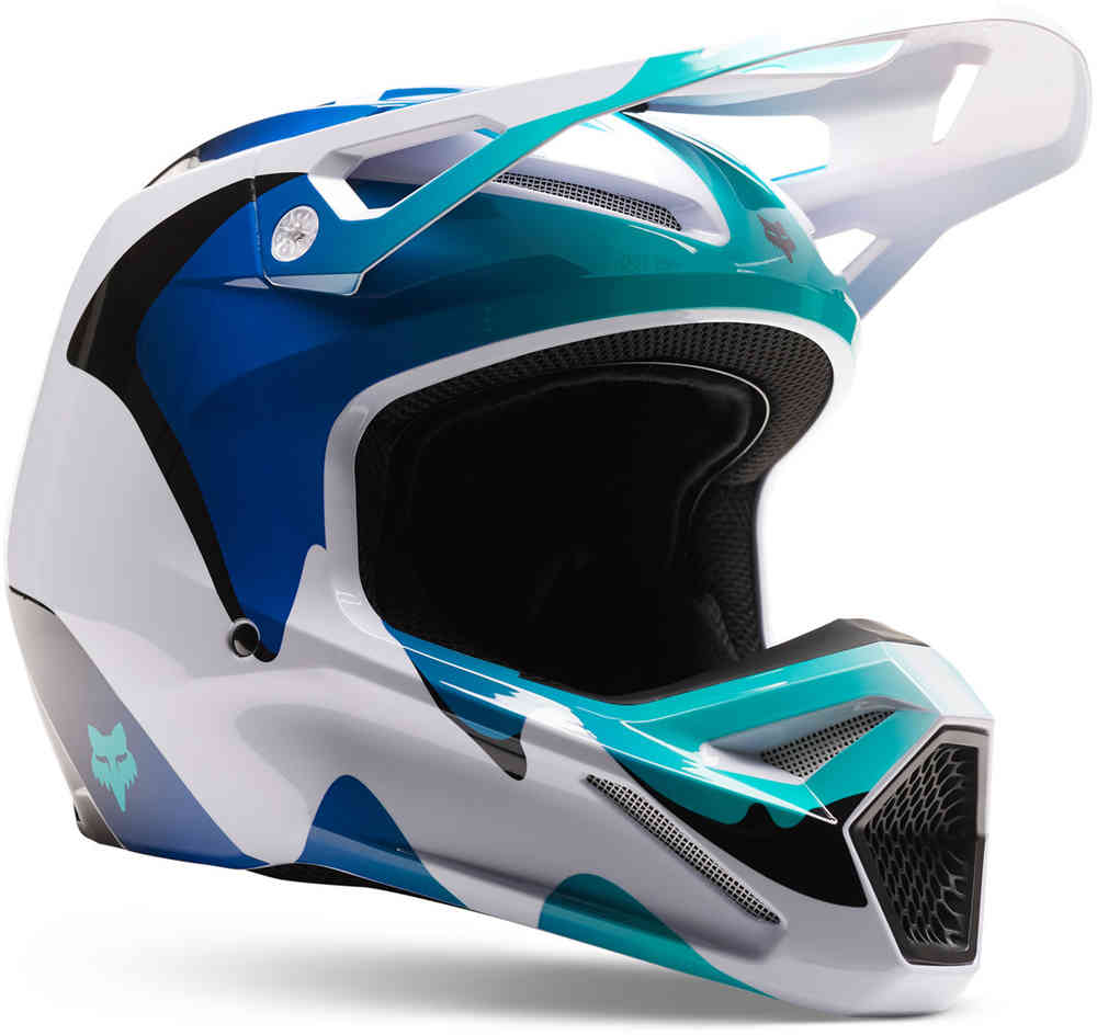 Fox v1 helmet blue cheap