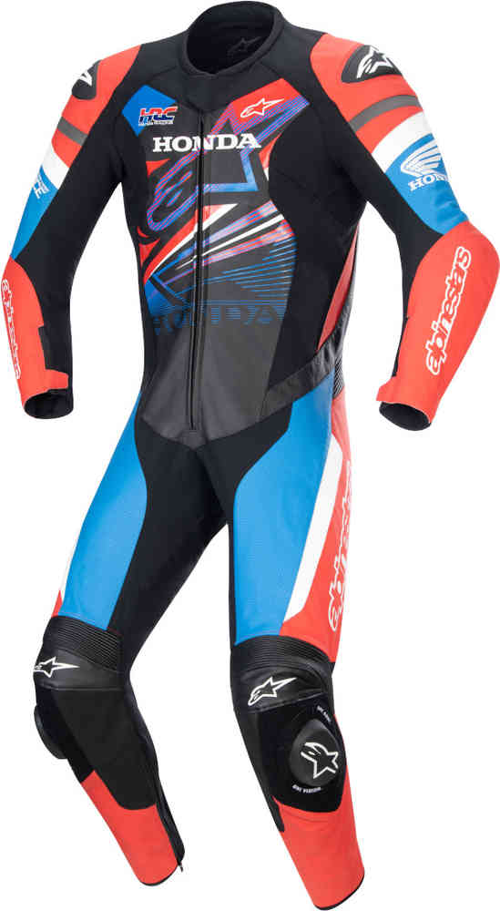 Alpinestars Honda GP Force 1-częściowy skórzany kombinezon motocyklowy