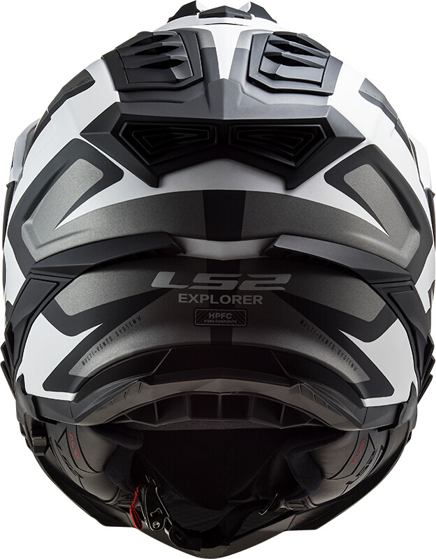 Side view of LS2 MX701 Explorer Alter Matt Motocross Helmet, black-white, Size S for Men
