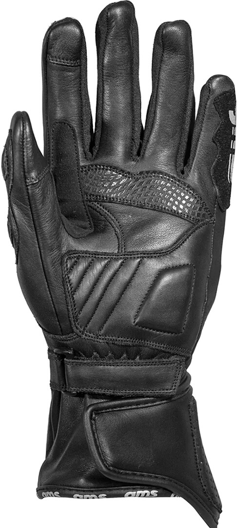 Side view of GMS Strike Motorcycle Gloves, black, Size S for Men
