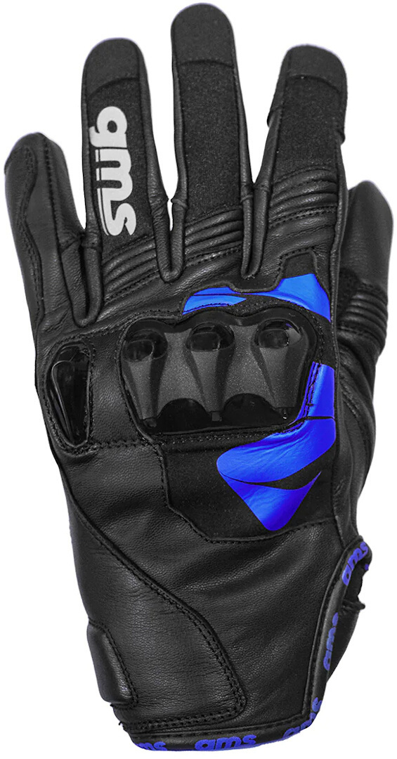 Image of GMS Curve Guanti da moto, nero-blu, dimensione XS