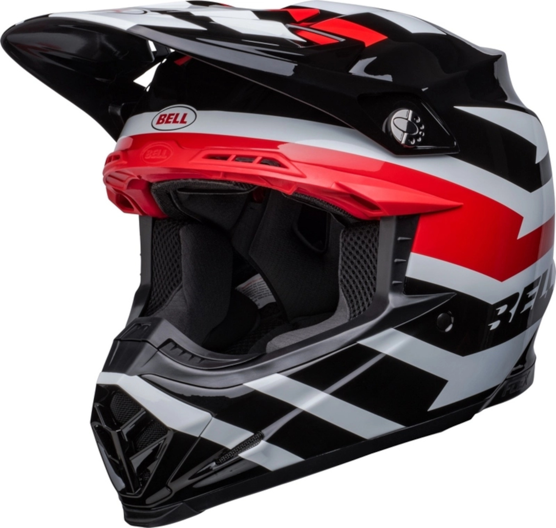Bell Moto-9s Flex Banshee Motorcross helm, zwart-rood, afmeting XL