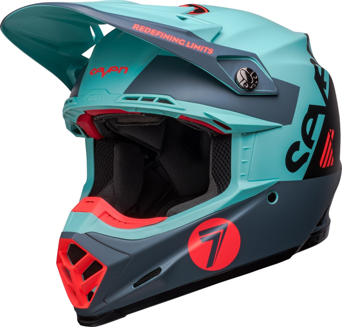 Bell Moto-9s Flex Seven Vanguard Motocross hjälm, blå, storlek L