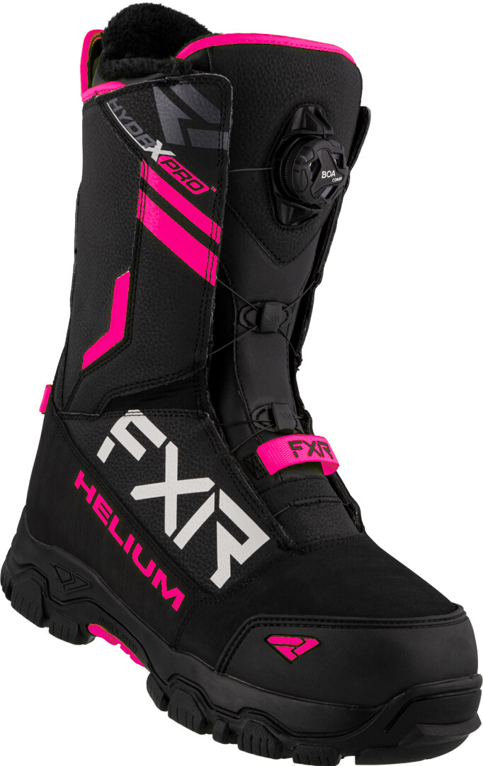 FXR Helium BOA Snescooter støvler, sort-pink, størrelse 37