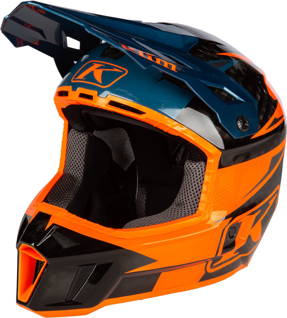 Klim F3 Carbon Pro Шлем для мотокросса Оранжевый/Синий XL (60/61) 