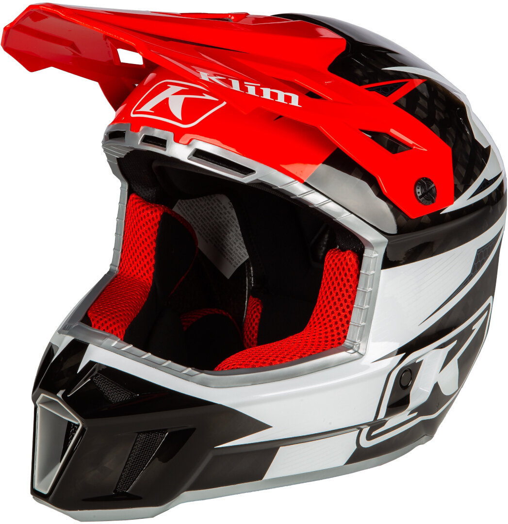 Klim F3 Carbon Pro Шлем для мотокросса Красный/Черный/Белый M (56/57) 