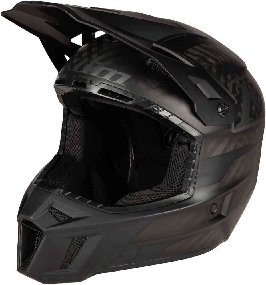 Klim F3 Carbon матовый черный шлем для мотокросса