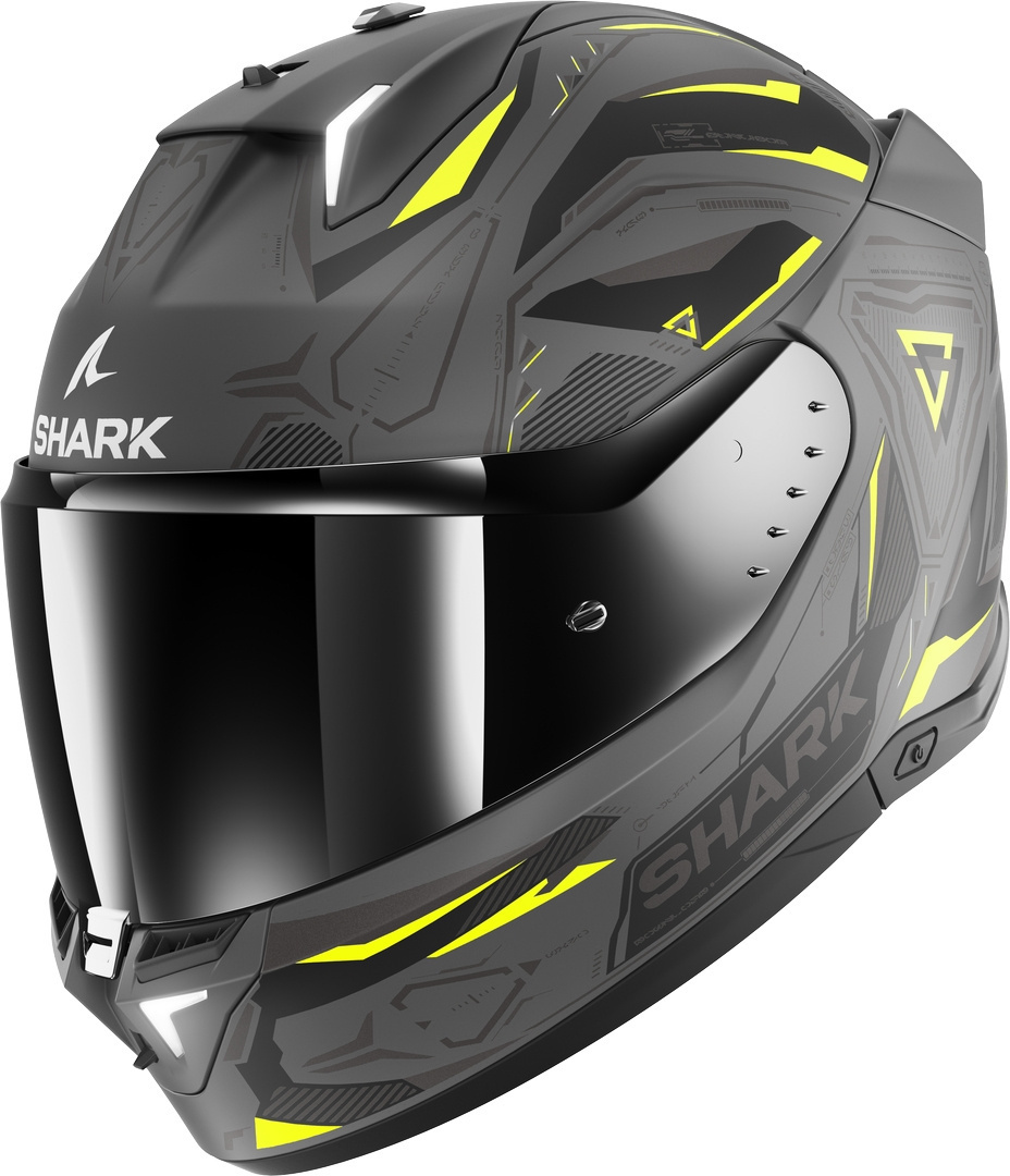 Shark Skwal i3 Linik Шлем Серый матовый/желтый XL (61) 