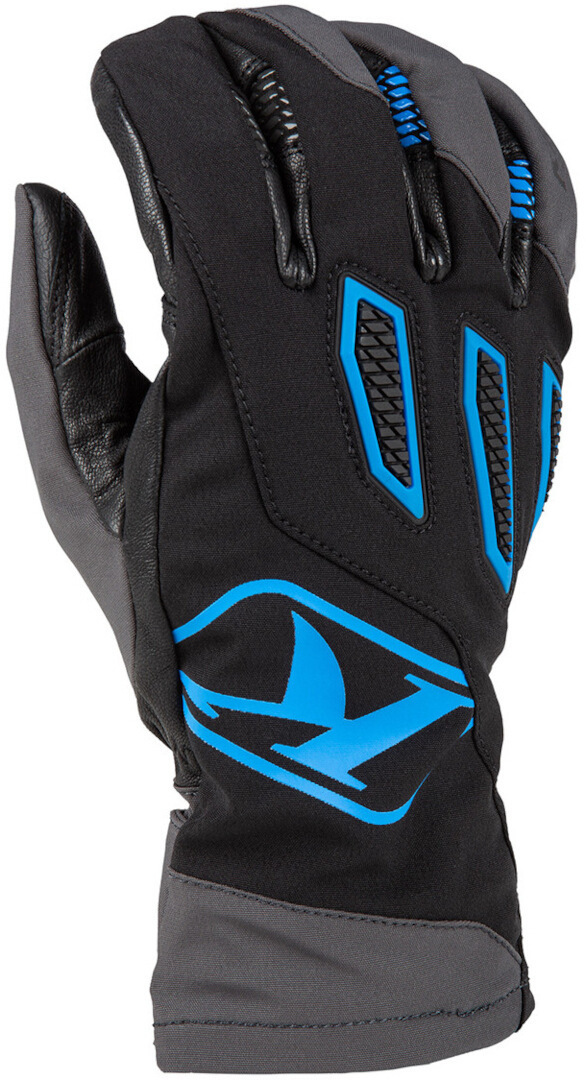 Klim Spool Motocross Gloves, black-grey-blue, Size M for Men-image-986414519