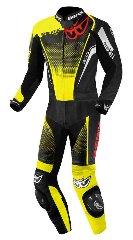 Berik XR-Ace Evo Traje de moto de cuero perforado de 2 piezas