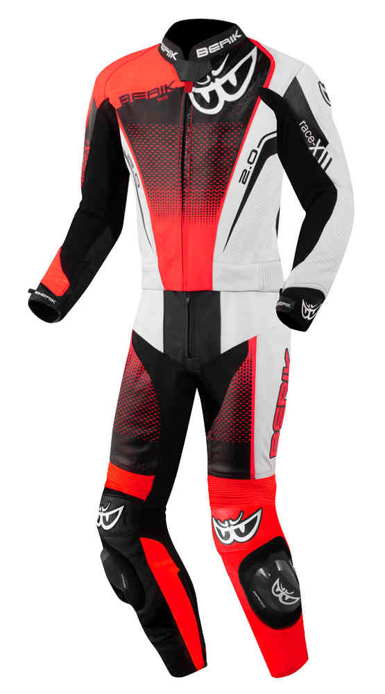 Berik XR-Ace Evo перфорированный мотоциклетный кожаный костюм из 2 частей