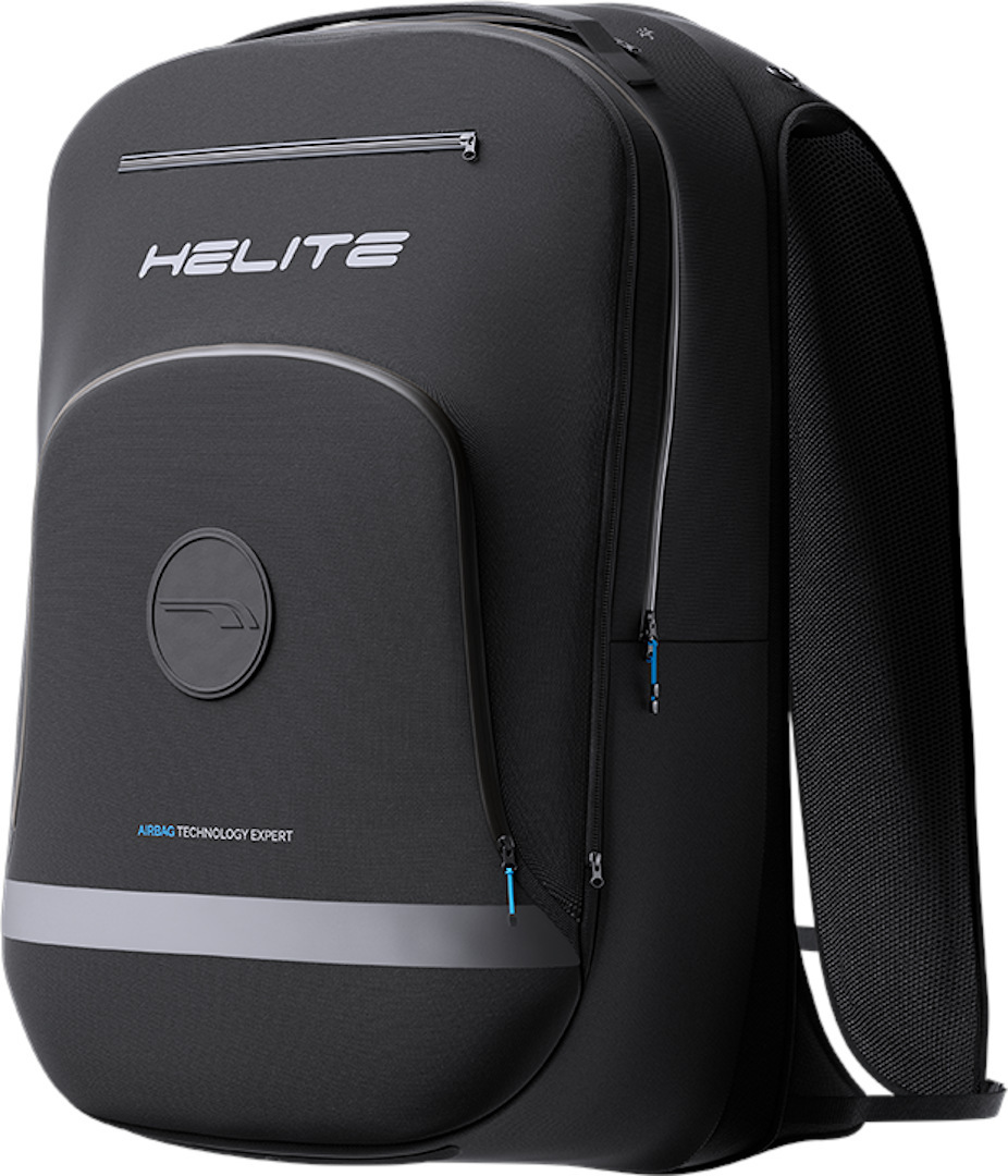 Helite H-MOOV l Mechanic Airbag Rucksack, schwarz, Größe M 11-20l 21-30l für Männer