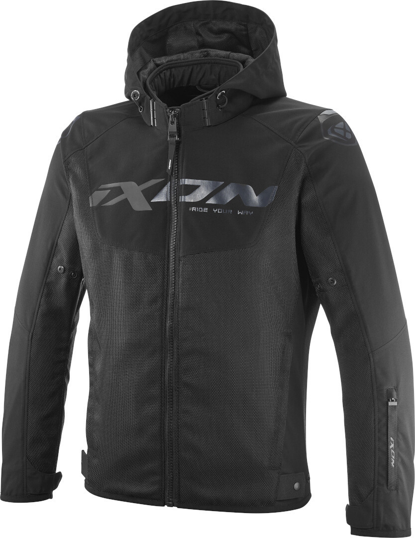 Ixon Fierce Motorcycle Textile Jacket, Black, Size L For Men-image