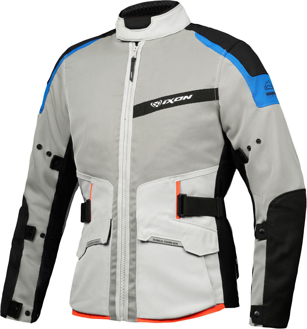 Ixon M-Njord Motorrad Textiljacke, grau-blau, Größe 2XL, grau-blau, Größe 2XL