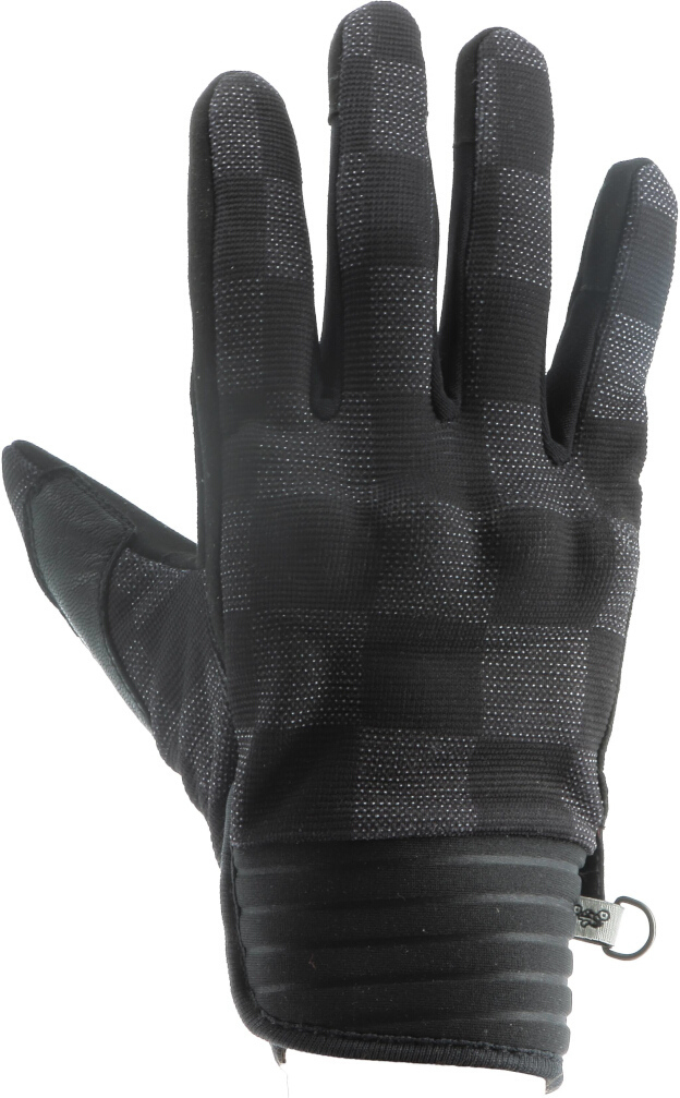Helstons Simple Damier Motorradhandschuhe, schwarz-grau, Größe 2XL, schwarz-grau, Größe 2XL