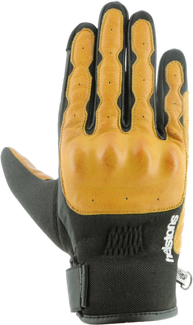 Helstons Go Motorcycle Gloves, black-yellow, Size 4XL for Men-image-940191657