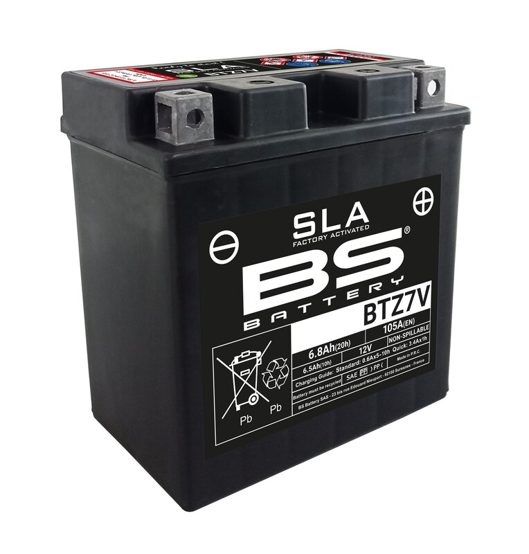 Bs Battery Unisex Sla Battery Maintenance Free Factory Activated - Btz7v
