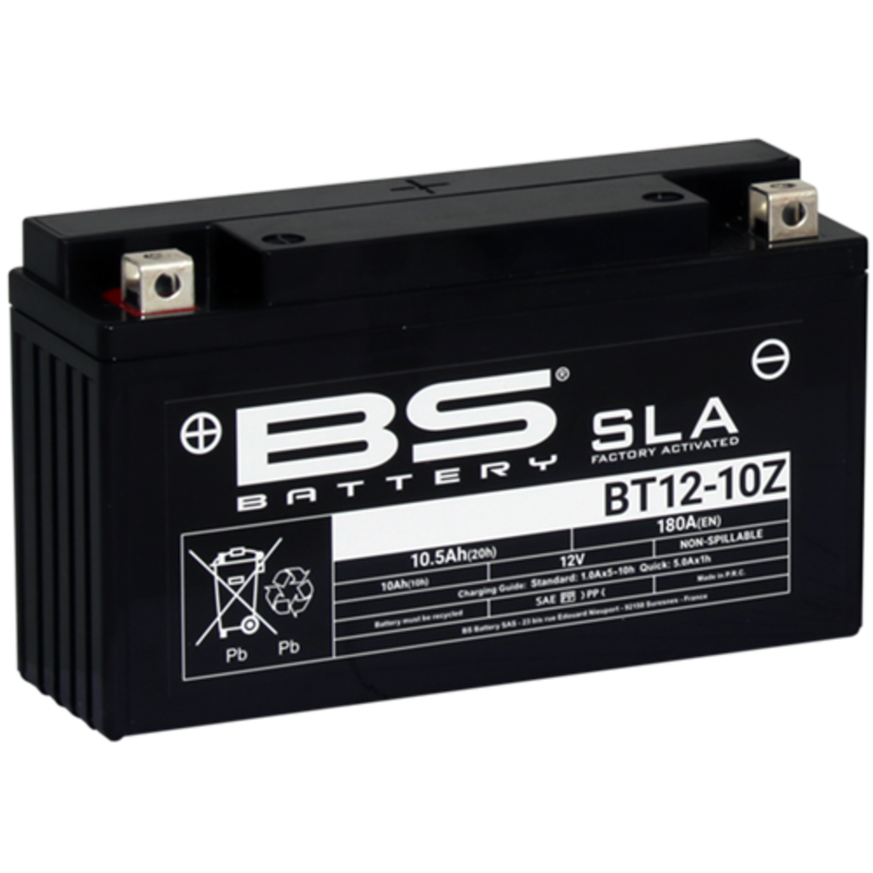 BS Battery Tehdasaktivoitu huoltovapaa SLA-akku - BT12-10Z