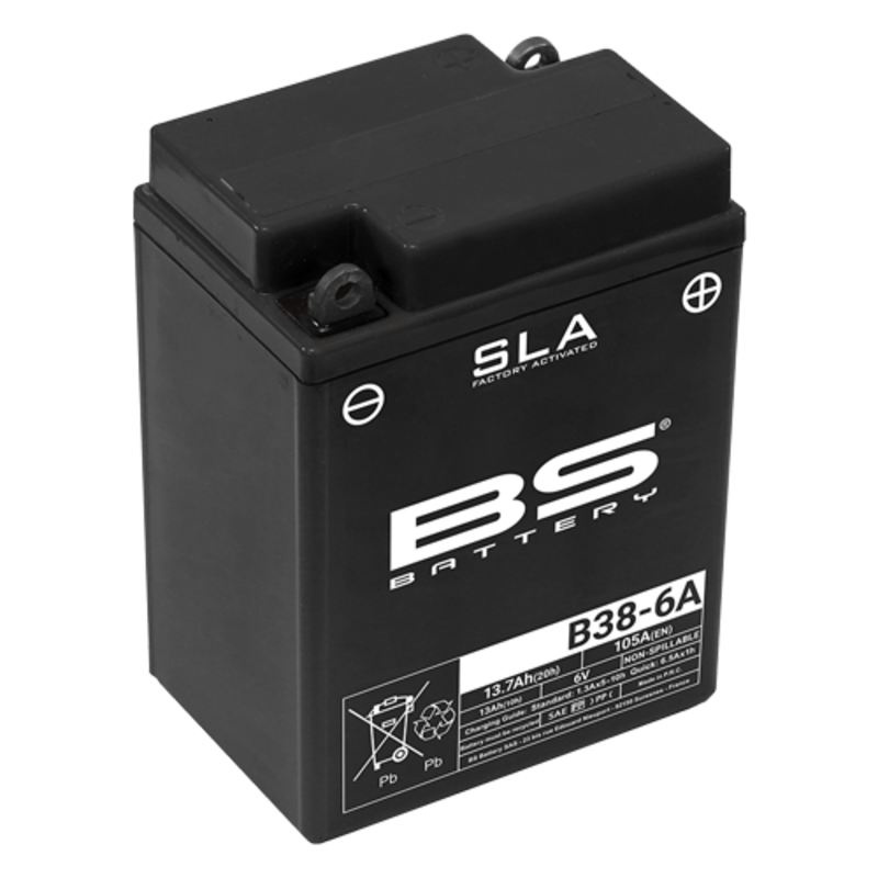 BS Battery Werkseitig aktivierte wartungsfreie SLA-Batterie - B38-6A