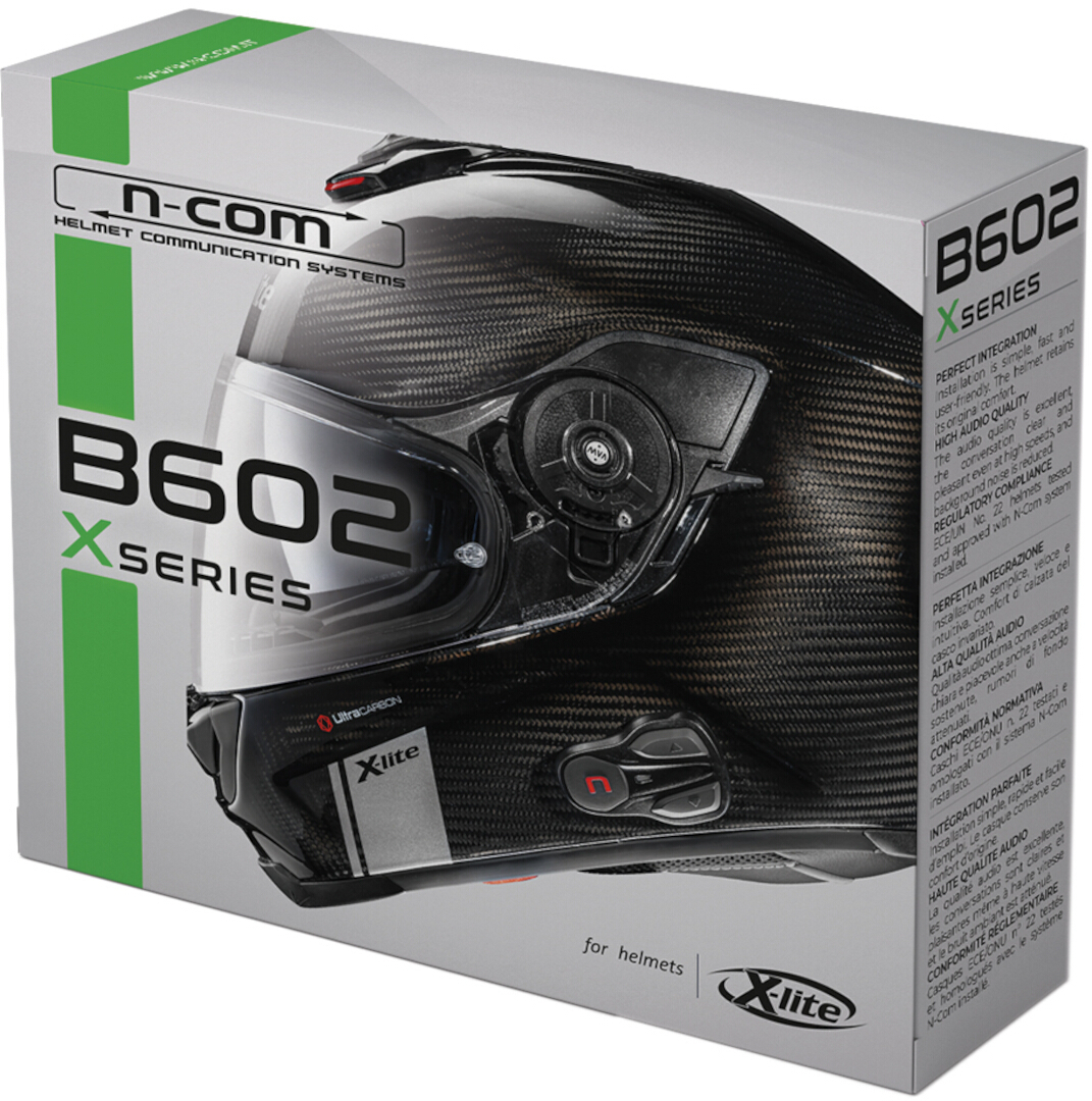 Nolan N-Com B602 X Système de communication Bluetooth Ensemble unique, noir