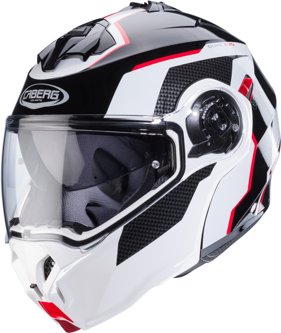 Image of Caberg Duke Evo Move Casco, nero-bianco-rosso, dimensione L