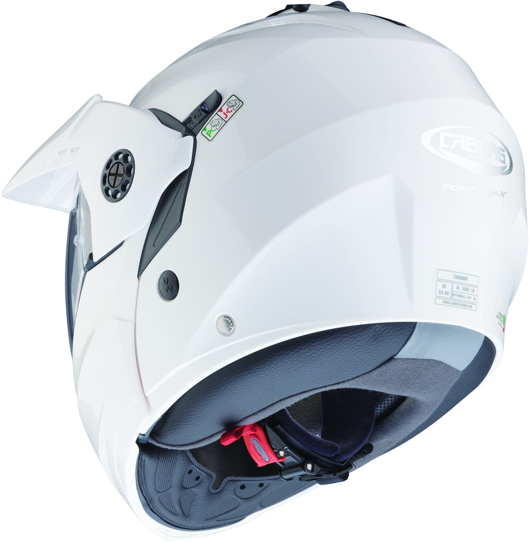 Side view of Caberg Tourmax X Helmet, white, Size XL for Men