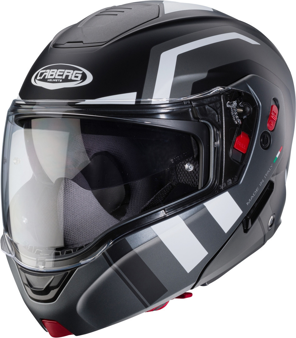 Caberg Men's Black Grey Horus X Road Helmet, Black-Grey, Size S For