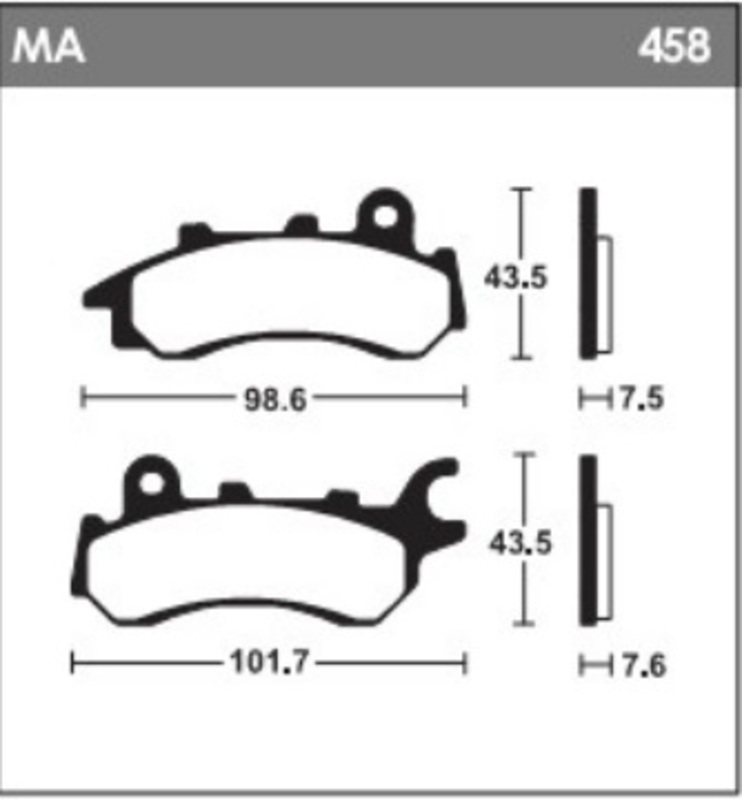 TECNIUM Plaquettes de frein - MA458