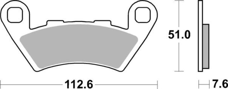 TECNIUM Plaquettes de frein Performance métal fritté - MF444, taille 10 mm