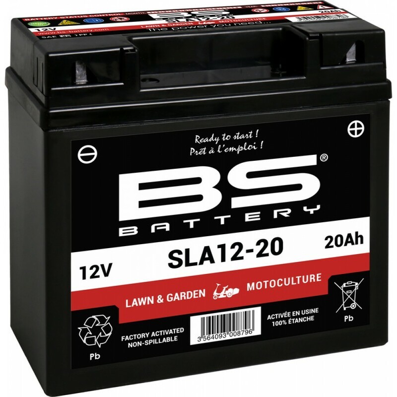 BS Battery Bateria SLA livre de manutenção ativada de fábrica - SLA12-20