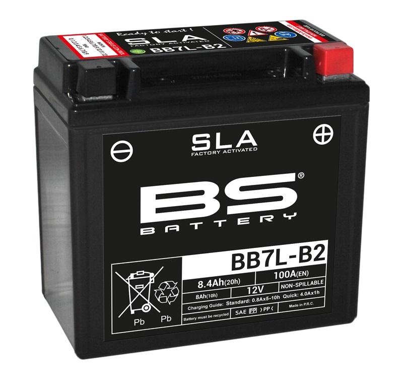 Bs Battery Unisex Sla Battery Maintenance Free Factory Activated - Bb7l-B2