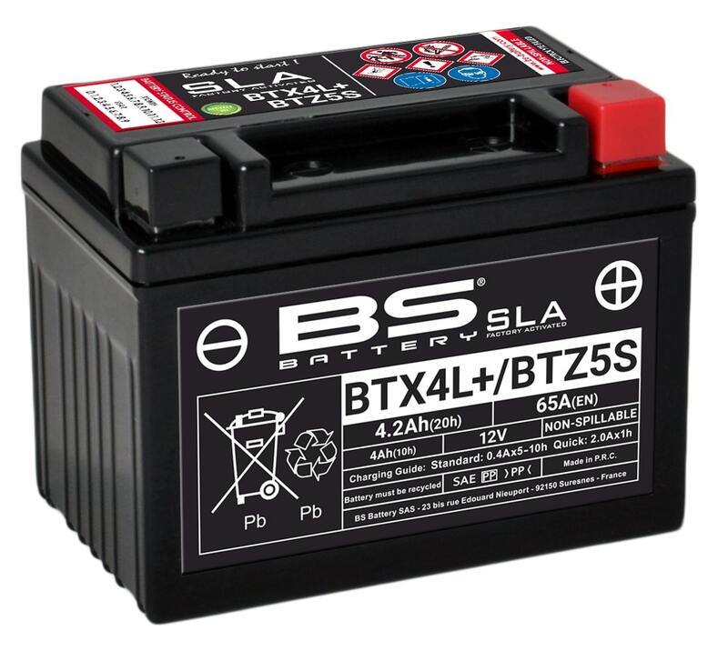 BS Battery Batteria SLA senza manutenzione attivata in fabbrica - BTX4L+ / BTZ5S