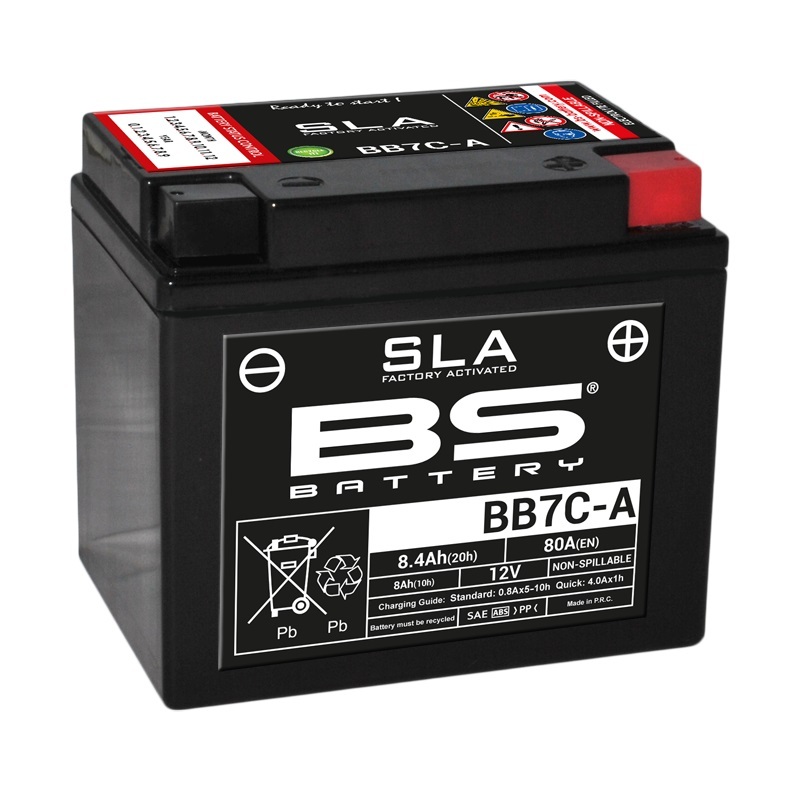 Bs Battery Unisex Sla Battery Maintenance Free Factory Activated - Bb7c-A