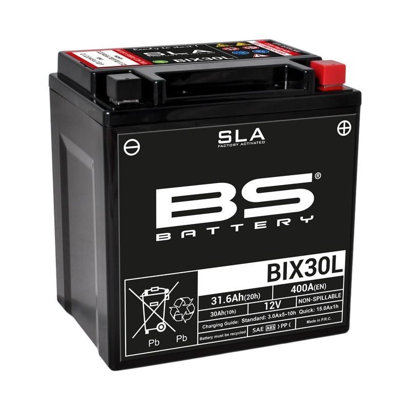 BS Battery Batterie SLA sans entretien activé usine - BIX30L