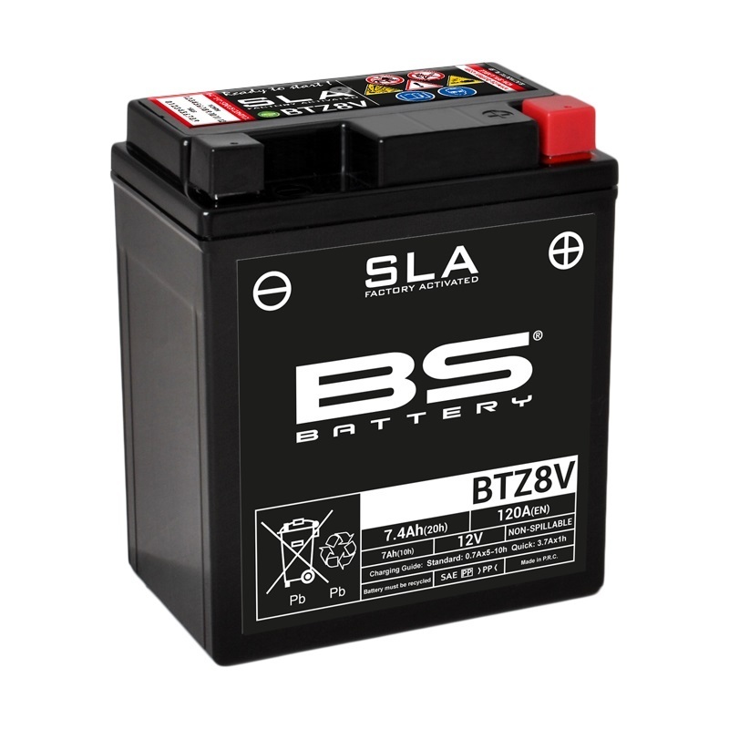 BATTERIE MOTO ACIDE 12v 7Ah-4B SLL - Leader Moto