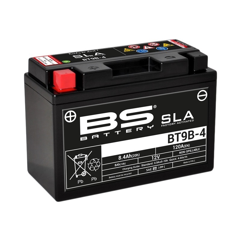 BS Battery 工厂激活免维护 SLA 电池 - BT9B-4