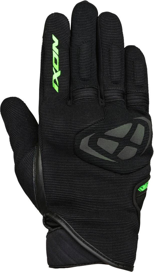 Ixon Mig Motorcycle Gloves, black-green, Size 3XL for Men-image-926579767