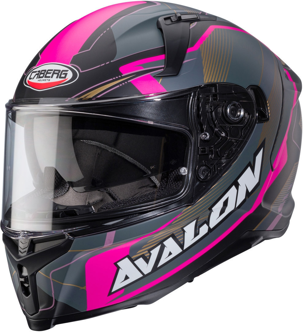 Caberg Avalon X Optic Helm, zwart-pink, afmeting M
