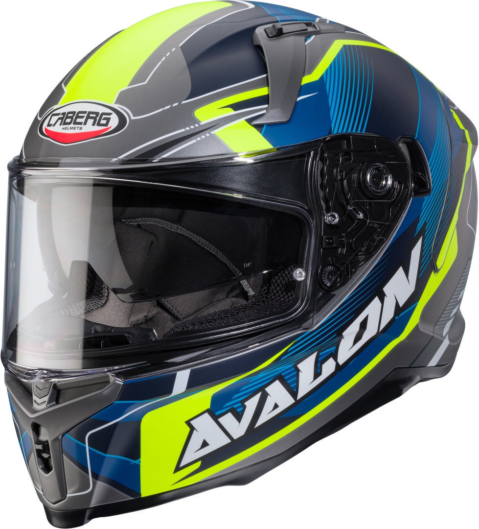 Caberg Avalon X Optic Helmet, grey-yellow, Size XL for Men-image-976443683