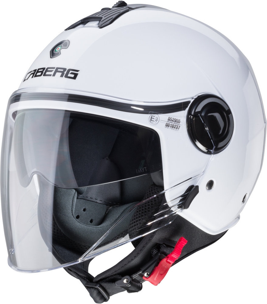 Caberg Riviera V4 White M – Casco Aperto Con Doppia Visiera (trasparente + Fumé), Interno Lavabile, Predisposto Per Interfono