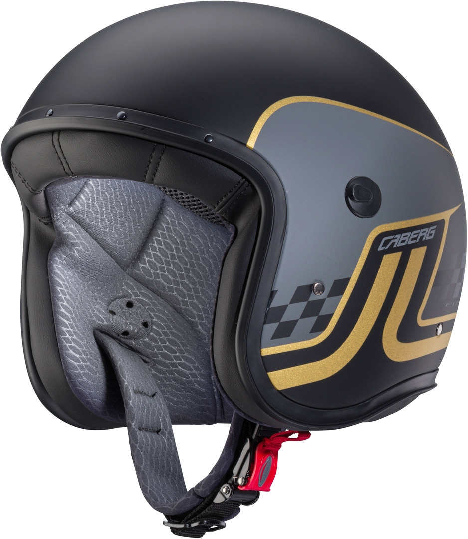 Caberg Freeride Trophy Jet Helm, zwart-goud, afmeting XS